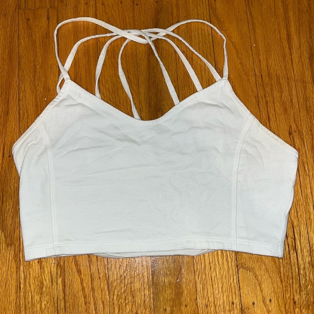 White crop top